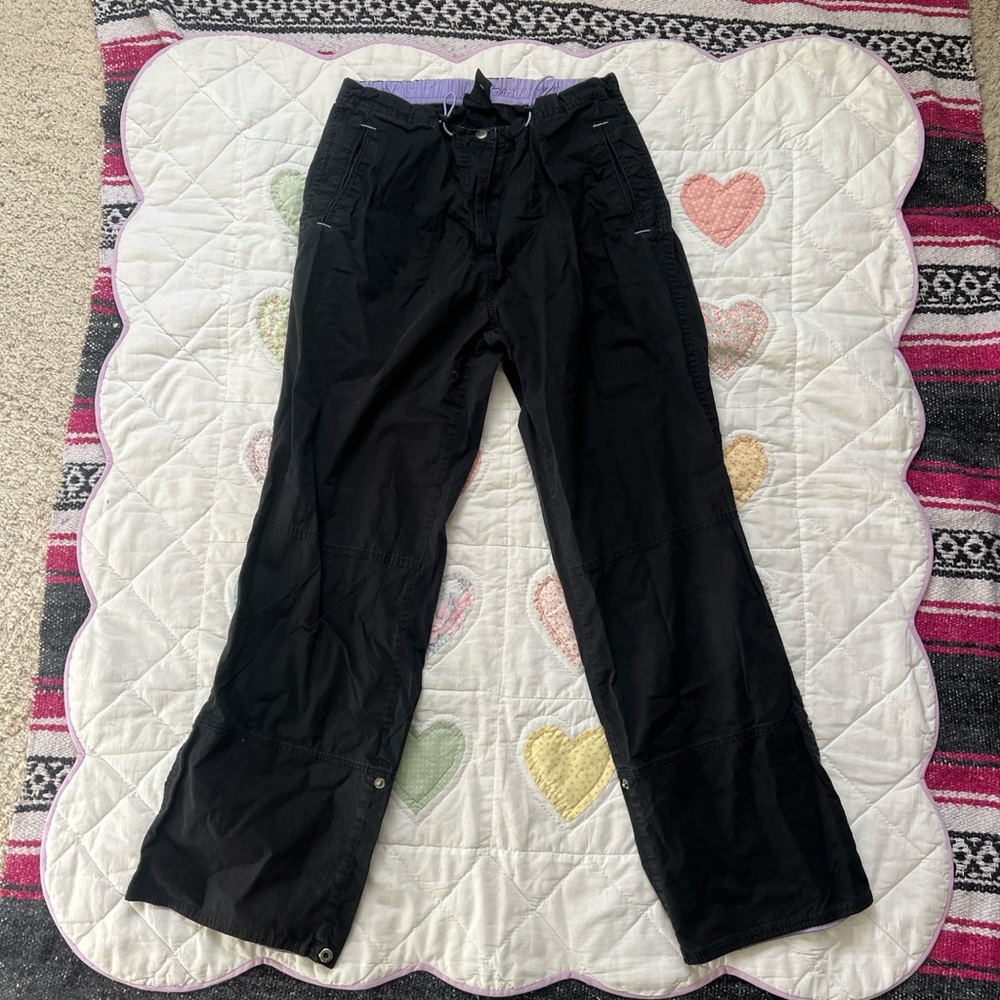 St. John Bay’s Active Womens Black Purple Vintage 2000’s Cargo Pants size Medium
